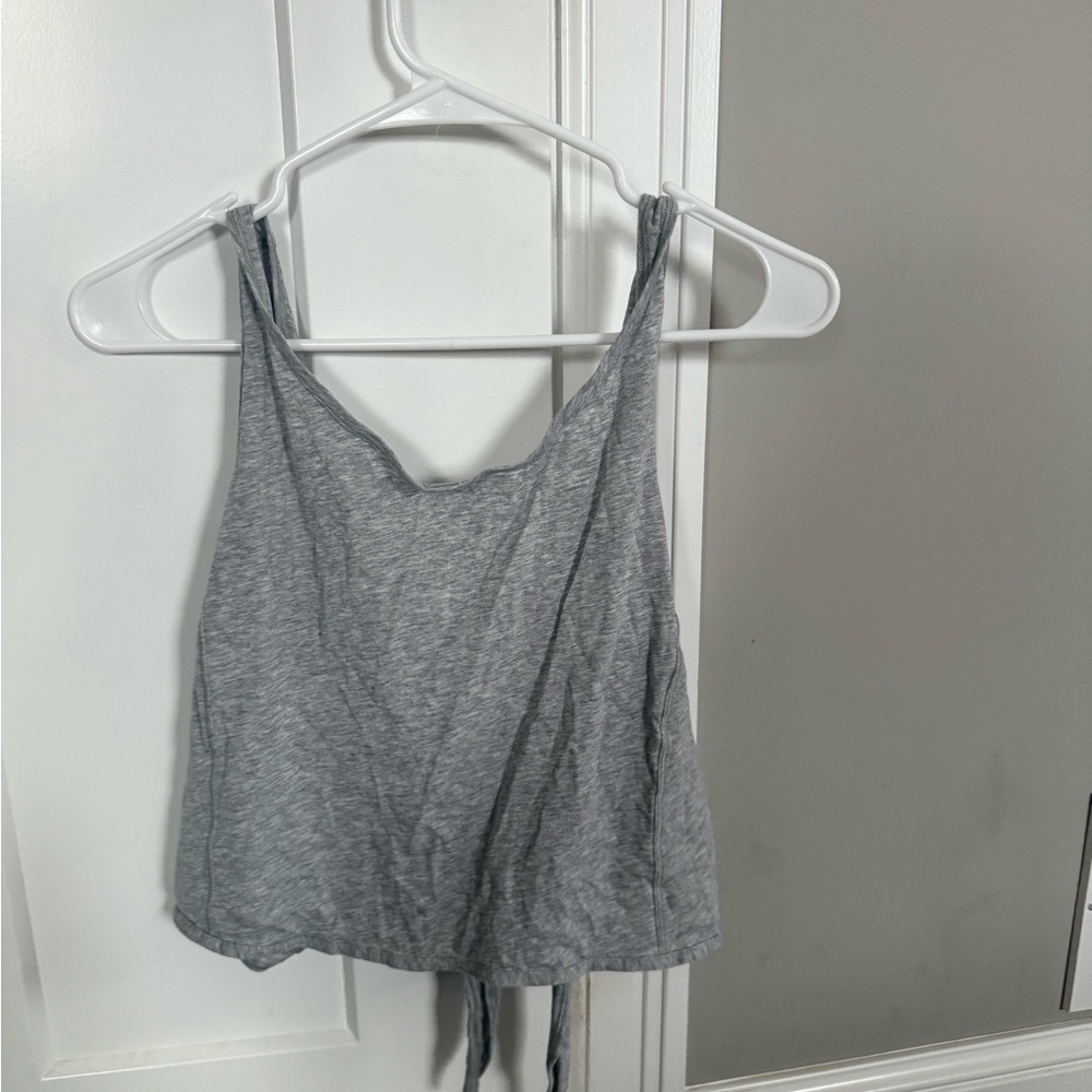Lululemon Athletica Gray Crop Top